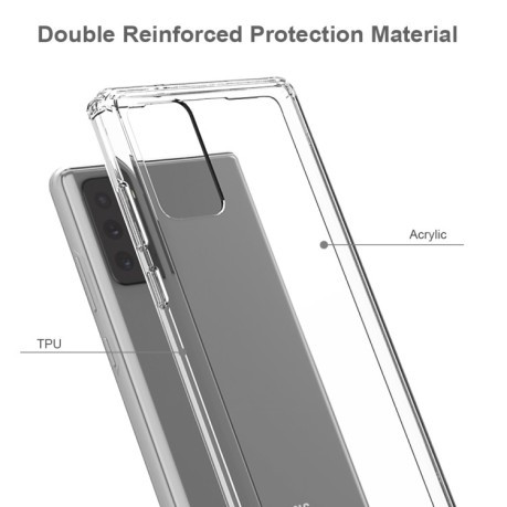Акриловий протиударний чохол HMC Samsung Galaxy Note 20 - чорний
