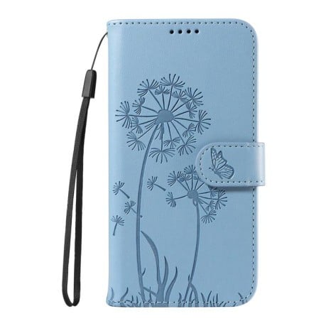Чехол-книжка Dandelion Embossed Pattern Flip Leather для Xiaomi Redmi K90/Poco F8 Pro — голубой