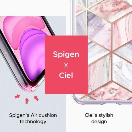 Чохол Spigen Ciel by Cyrill Etoile Collection для iPhone 11 Pink Marble