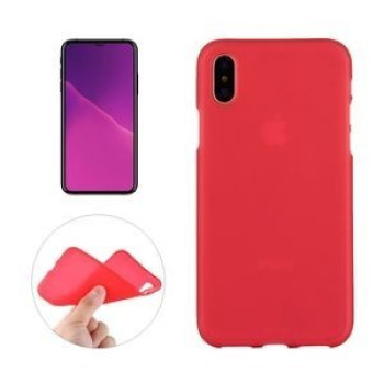 Чехол на iPhone X/Xs Solid Color Frosted красный