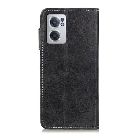 Чохол-книжка S-Type Stitching для OPPO Reno7 5G Global/ Find X5 Lite/OnePlus Nord CE2 5G - чорний