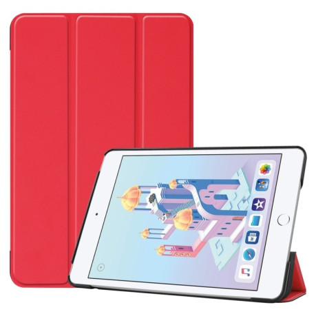 Чехол-книжка Custer Texture на iPad Mini 4 / Mini 5 - красный