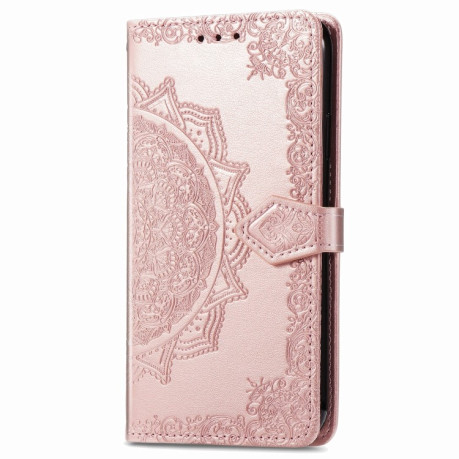 Чехол-книжка Mandala Embossing на Xiaomi Mi 10T Lite - розовое золото