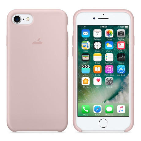 Силіконовий чохол Silicone Case Pink Sand на iPhone SE 2020/8/7