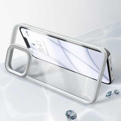 Чехол Baseus Crystal для iPhone 13 - серый