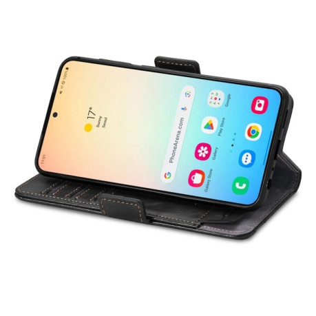 Чохол-книжка Dual-side Magnetic Buckle для Samsung Galaxy S25+ 5G - чорний
