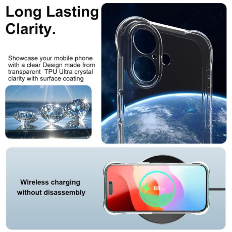 Чехол imak Shockproof Airbag для iPhone 17 - прозрачный