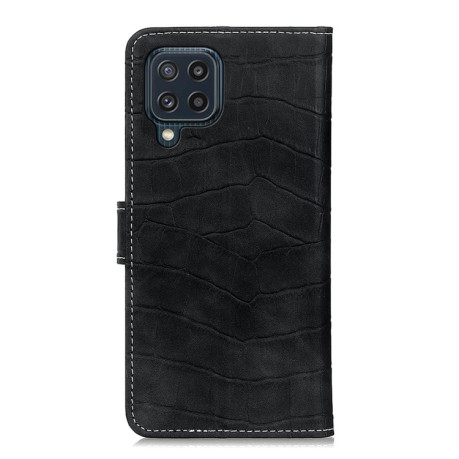 Чехол-книжка Magnetic Crocodile Texture на Samsung Galaxy M32/A22 4G - черный