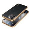 Чехол SULADA Litchi Texture Leather на iPhone 15 Pro Max - черный
