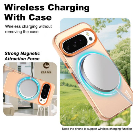 Протиударний чохол IMAK Candy Series Shockproof MagSafe для Google Pixel 10 Pro XL - помаранчевий