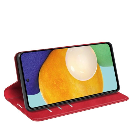 Чехол-книжка Retro Skin Feel Business Magnetic на Samsung Galaxy A13 4G - красный