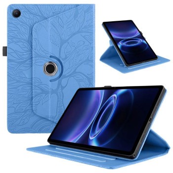 Чехол-книжка Tree Life Embossed Rotation Leather на Xiaomi Redmi Pad 2 SE 9.7 2026 — синий