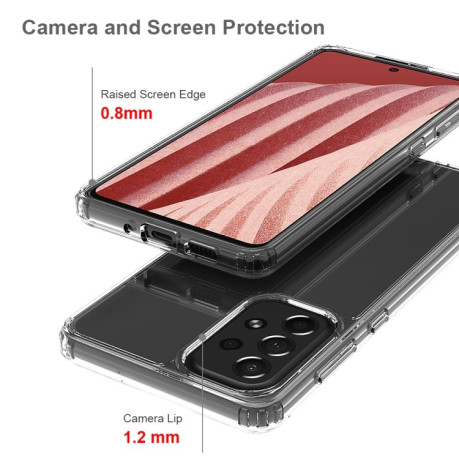 Акриловый противоударный чехол HMC для Samsung Galaxy A73 5G - черный