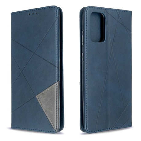 Чохол-книга Rhombus Texture на Samsung Galaxy S20 Ultra-синій