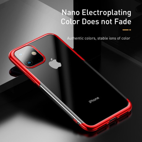 Силіконовий чохол Baseus Shining case на iPhone 11-червоний