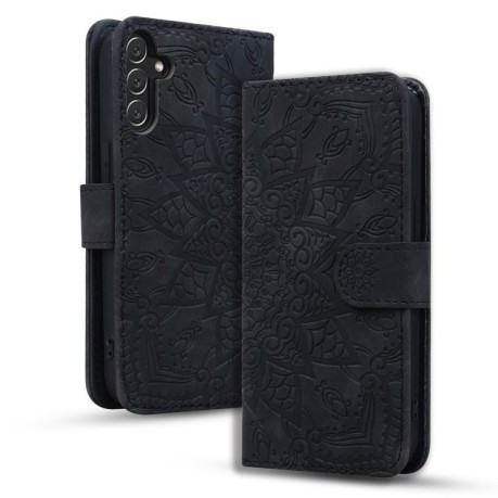 Чохол-книжка Mandala Embossing Pattern для Samsung Galaxy A16 5G - чорний