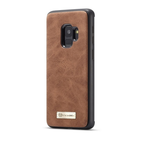 Шкіряний чохол-гаманець CaseMe на Samsung Galaxy S9/G960 Crazy Horse Texcture Detachable коричневий
