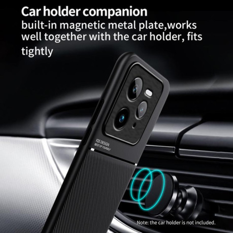 Противоударный чехол Tilt Strip Grain на Realme GT7 Pro - красный