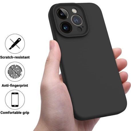 Противоударный чехол LK MagSafe Magnetic Silicone для iPhone 15 Pro Max - черный