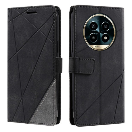 Чехол-книжка Skin Feel Splicing для Realme 13 Pro / 13 Pro+ 5G - черный