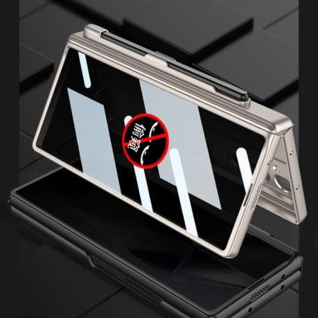 Протиударний чохол GKK Coverage Magnetic Fold with Pen Slot, No Included Pen для Samsung Galaxy Fold 6 - винно-червоний