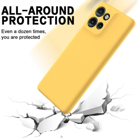 Силіконовий чохол Solid Color Liquid Silicone Motorola Edge 50 Neo / Moto S50 - жовтий