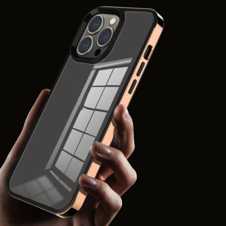 Противоударный чехол 3 in 1 Electroplated Frame Phantom на iPhone 14 Pro Max - фиолетовый
