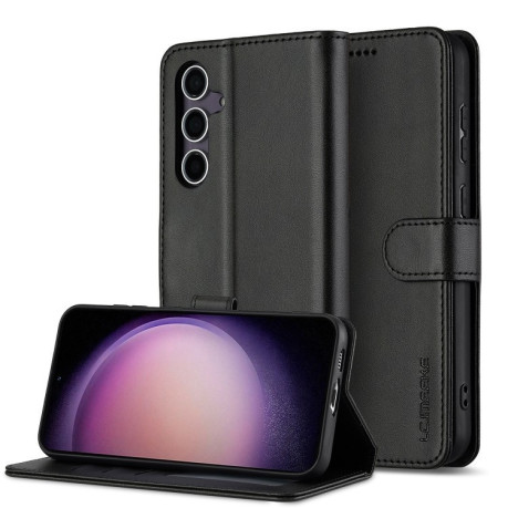 Чехол книжка LCIMEEKE Calf Texture на Samsung Galaxy A16 5G - черный