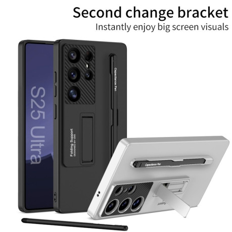 Протиударний чохол GKK Ultra-thin Holder with Pen Slots &amp; Stylus Pen  для Samsung Galaxy S25 Ultra 5G
