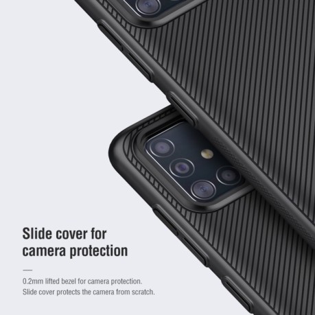 Протиударний чохол NILLKIN Mirror Series Samsung Galaxy A51 - чорний