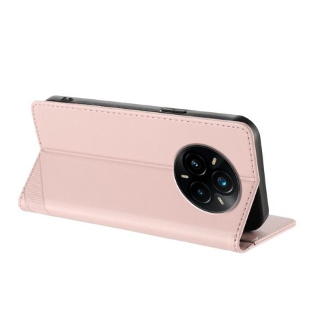 Чохол-книжка Embossed Multi-functional Wallet Retro Leather на Realme 14 Pro+ - рожевий