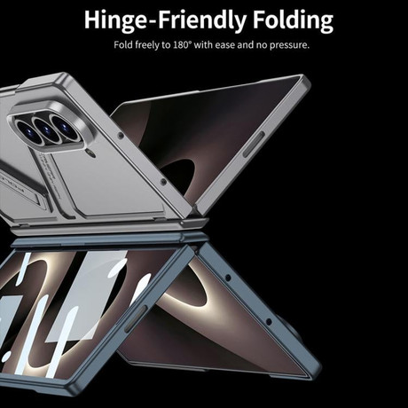 Чехол GKK Integrated Magnetic Folding Hinge Vision на Samsung Galaxy Fold8 Ultra 5G — чёрный