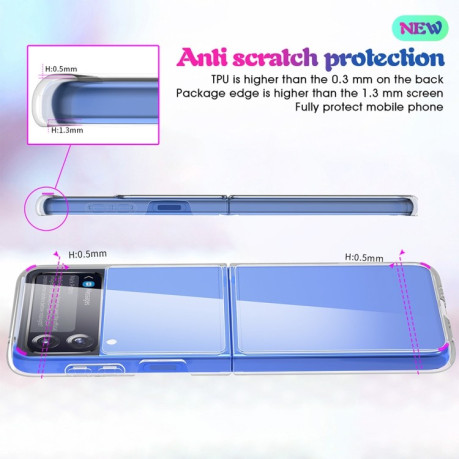 Протиударний чохол Clear Crystal Acrylic Samsung Galaxy Flip4 5G - прозорий
