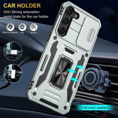 Протиударний чохол Armor Camera Shield для Samsung Galaxy S25 5G - сірий