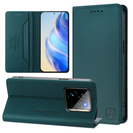 Чохол-книжка Retro Skin Feel Business Magnetic на Realme GT 7 Pro 5G - зелений