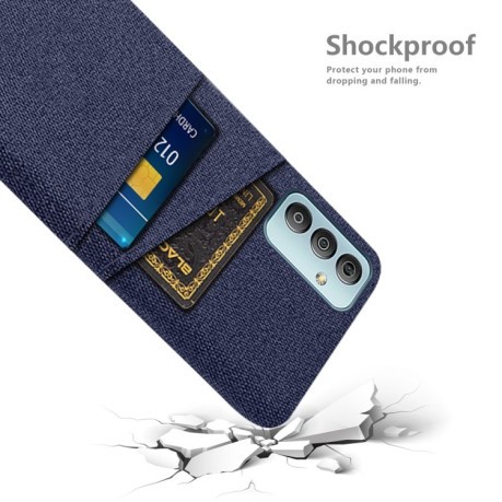 Протиударний чохол Cloth Texture with Dual Card Slots Samsung Galaxy M23 5G - синій