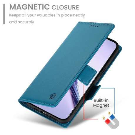 Чехол-книжка Side Buckle Magnetic Frosted Leather для Realme 13 Pro / 13 Pro+ Global - синий