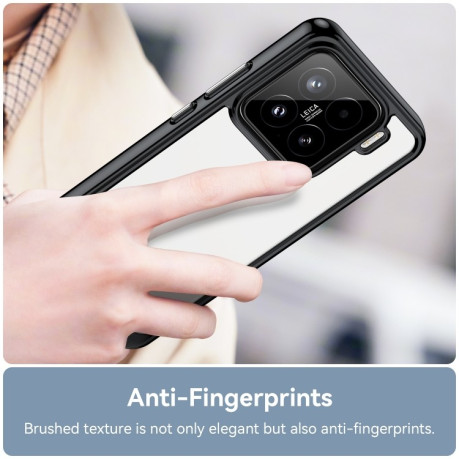 Противоударный чохол Colorful Acrylic Series для Xiaomi 15 - черный