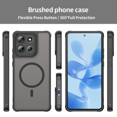 Чохол Fan Dun Series гібрид з Magsafe та захистом камери на Motorola Moto G86 5G - чорний