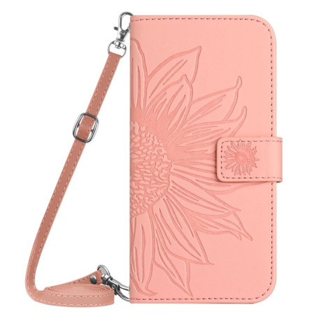 Чохол-книжка Skin Feel Sun Flower для Xiaomi Redmi Note 12S - рожевий