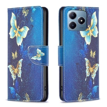 Чохол-книжка Colored Drawing Pattern для Realme C61/C63/Note 60/Note 60x - Butterfly