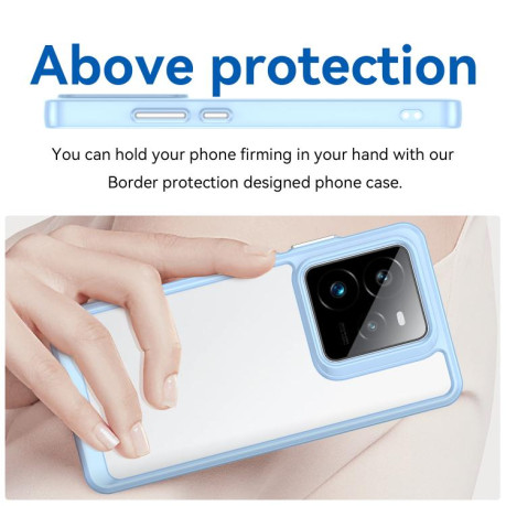 Противоударный чохол Colorful Acrylic Series для Realme GT 7 Pro - синий