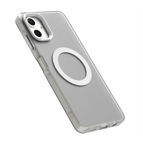 Противоударный чехол MagSafe Holder PC Hybrid для Samsung Galaxy A06 4G - белый