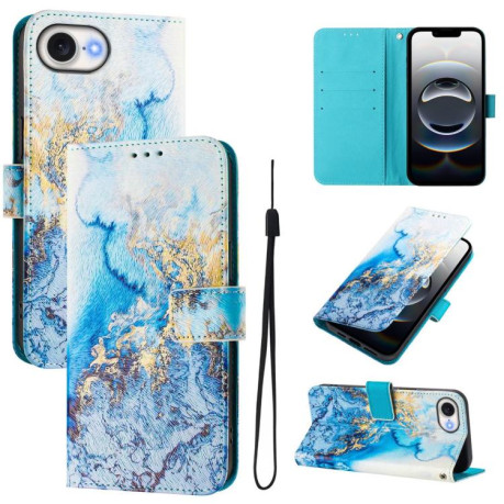 Чехол-книжка Colored Drawing Pattern для iPhone 16e - разноцветный