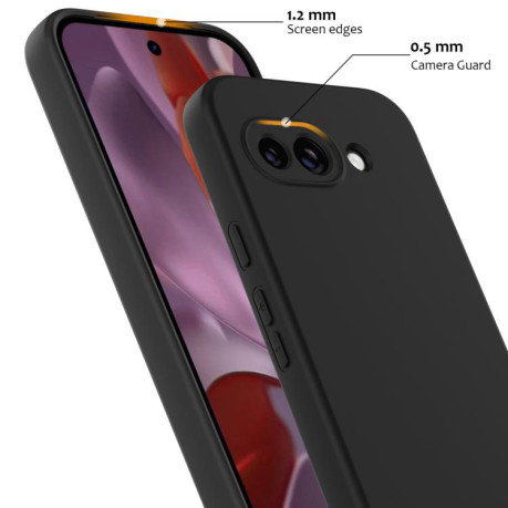 Силиконовый чехол Shockproof Silicone Magsafe для Google Pixel 9a - черный