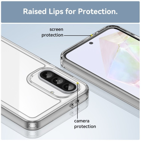 Протиударний чохол Colorful Acrylic Series  для Samsung Galaxy A36 5G - прозорий