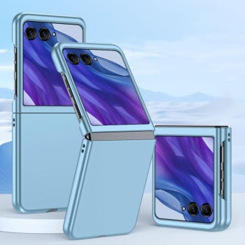 Противоударный чехол Fuel Injection PC Skin Feel для Motorola Razr 60 Ultra - синій