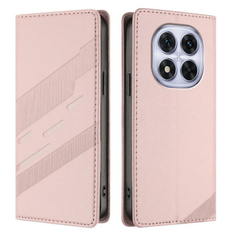 Чохол-книжка Embossed Multi-functional Wallet Retro Leather на Redmi Note 14 Pro 4G - рожевий