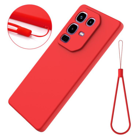 Силіконовий чохол Solid Color Liquid Silicone на Infinix Note 50 4G / 50 Pro 4G - червоний