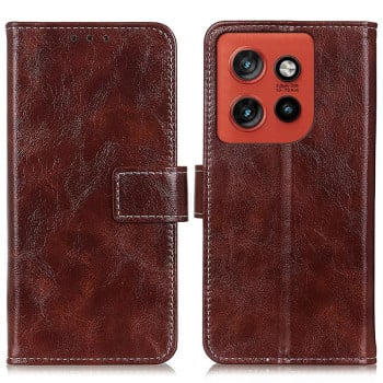 Чехол-книжка Retro Crazy Horse Texture на Motorola Edge 60 Neo 5G — коричневый